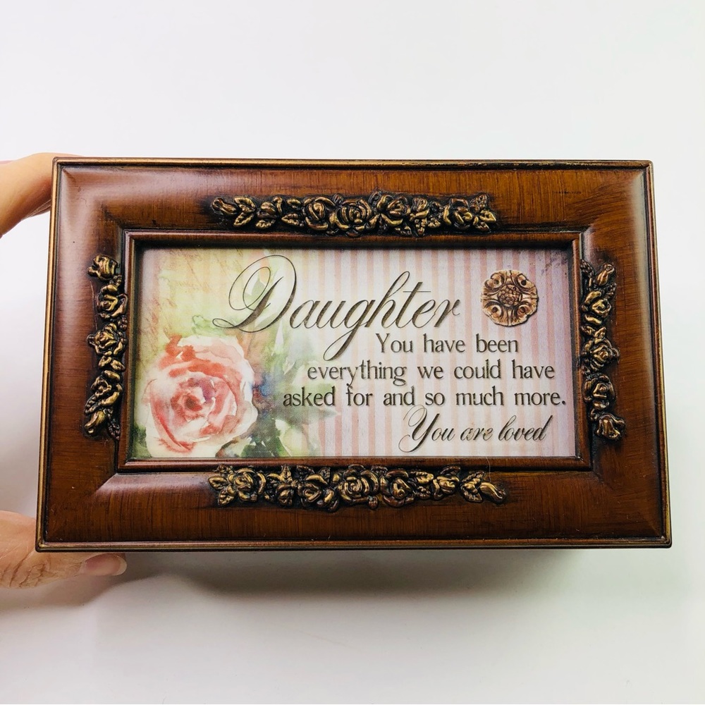 Vintage Sankyo Japan Music Box, Daughter, You Have Been Everything, Jewelry Box